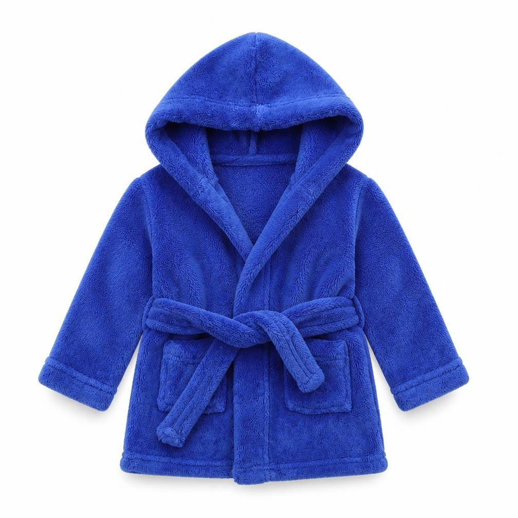 Early Days Boys Blue Solid  Capri Robe Size 6-9 Months