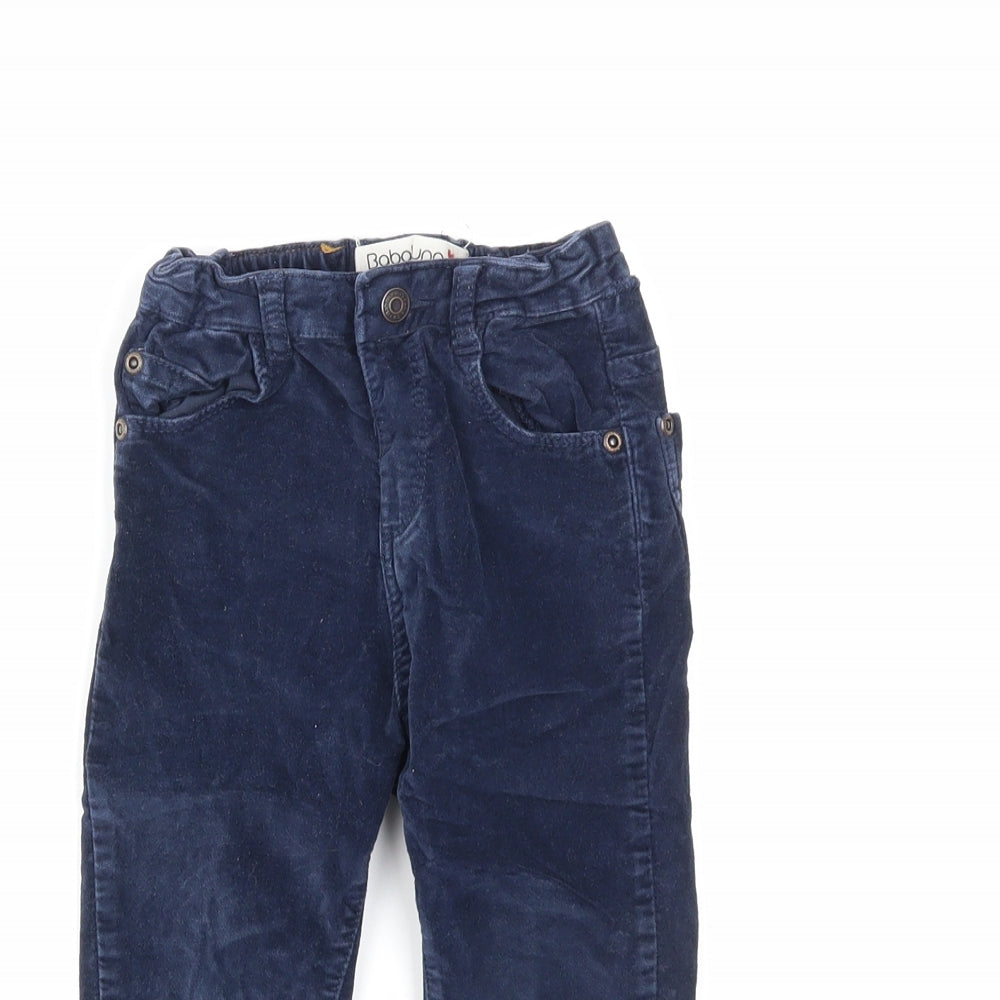 Close-up detail of Babaluno Baby Blue Denim Capri Jeans, size 12-18, Months
