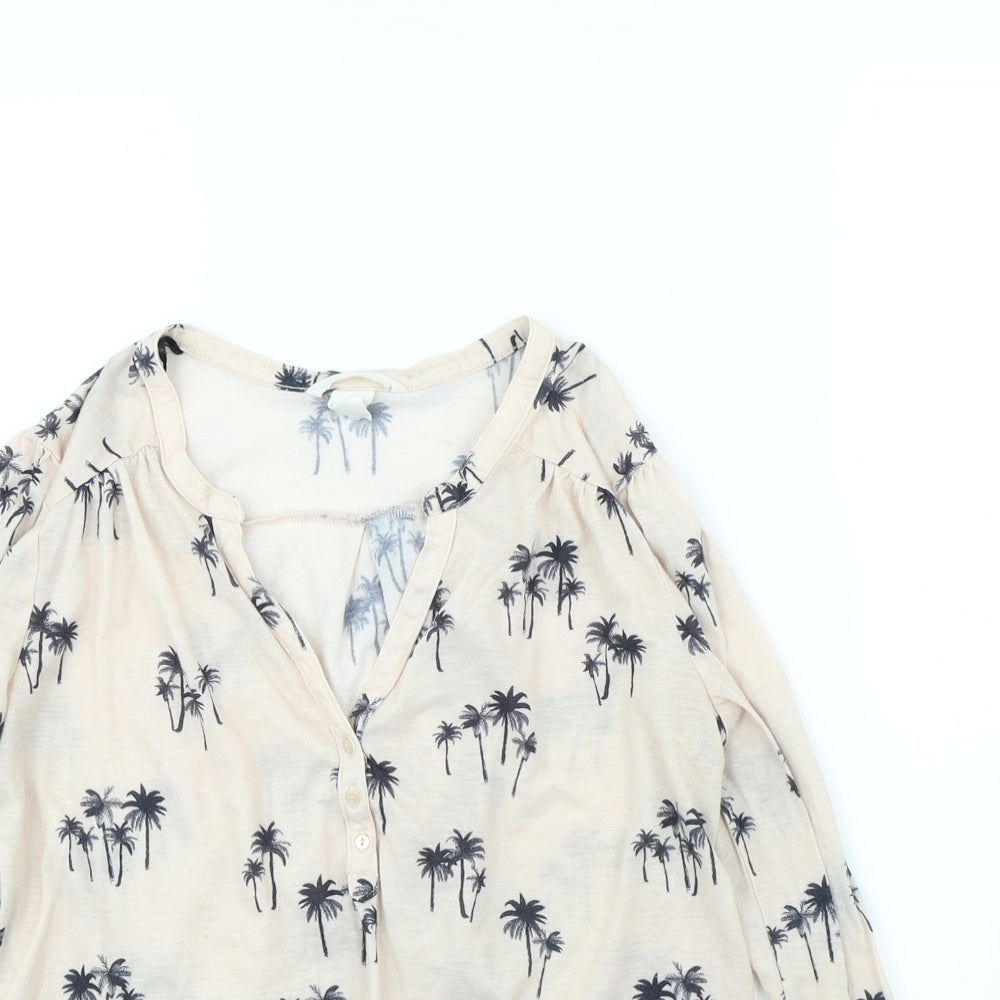 H&M Womens Pink   Basic Blouse Size S