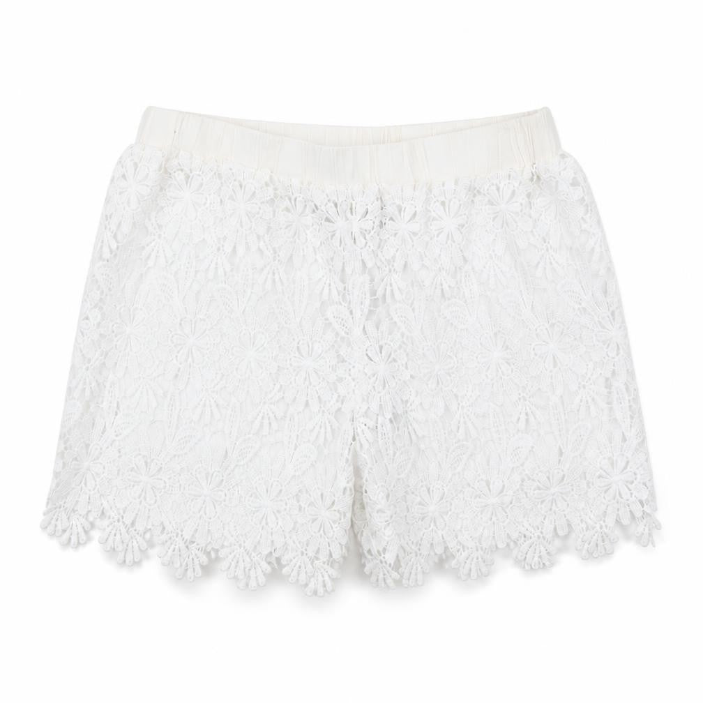 Zanzea Womens White   Cut-Off Shorts Size S
