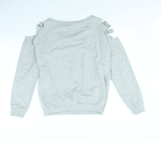 Emma & Ashley Womens Grey   Pullover Jumper Size M