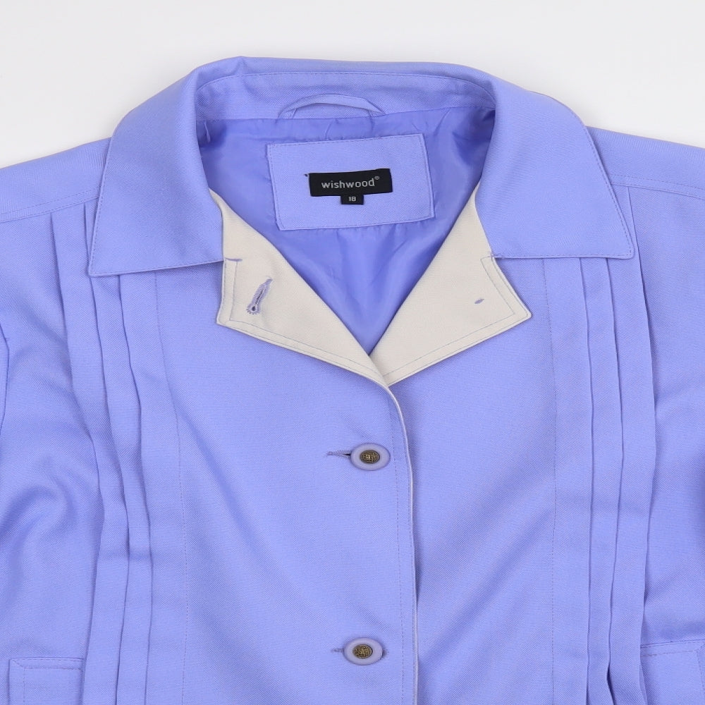 Wishwood Womens Purple   Jacket  Size 18