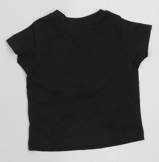 Nutmeg Boys Black   Basic T-Shirt Size 3-6 Months