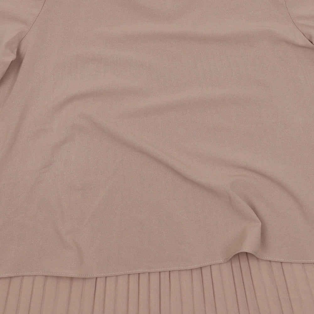 Zanzea Womens Beige   Camisole T-Shirt Size 12
