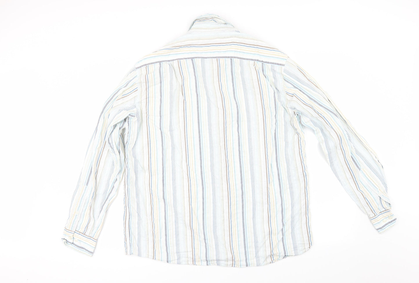 Bar Harbour Mens Multicoloured Striped   Button-Up Size L