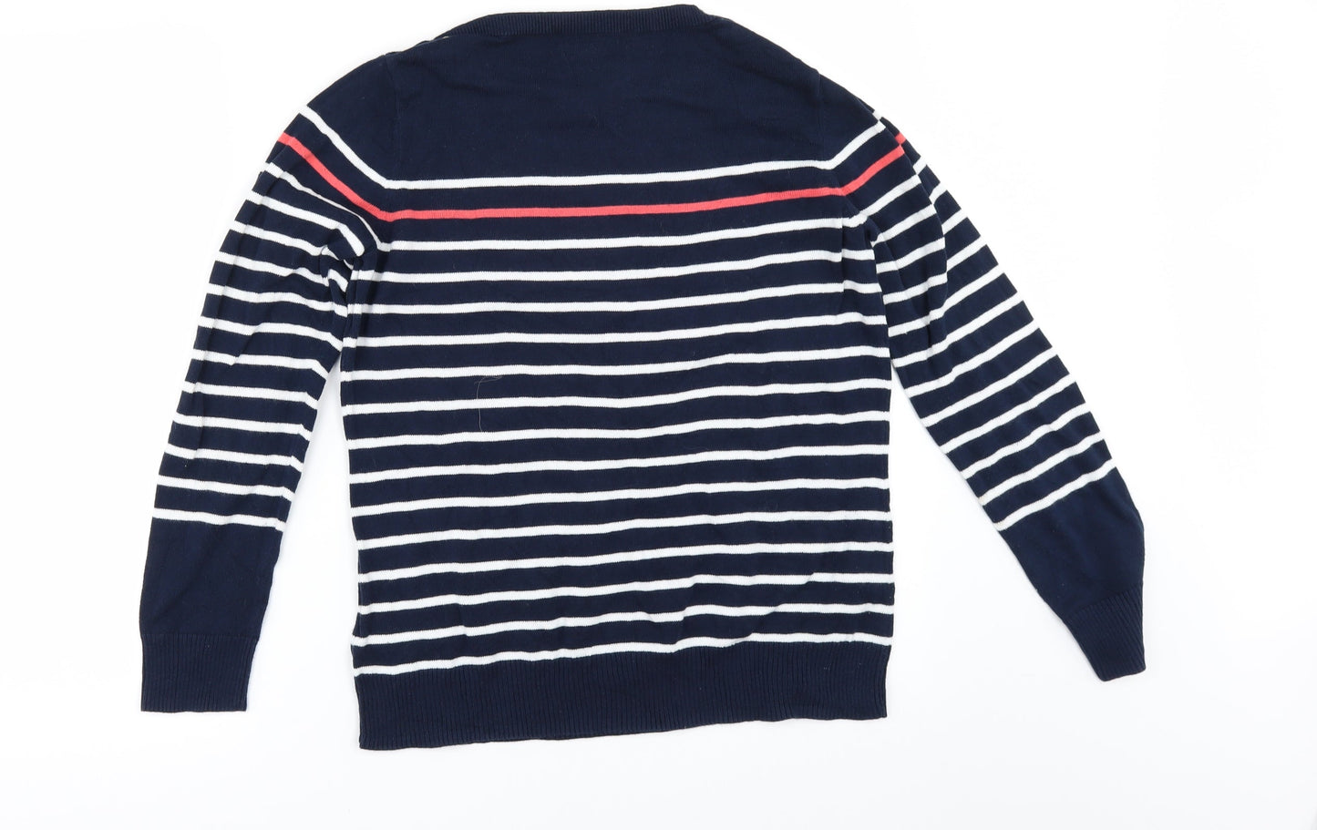 Catherine Malandrino Womens Blue Striped  Pullover Jumper