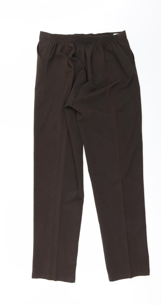 Classic Image Womens Brown   Trousers  Size 14 L30 in