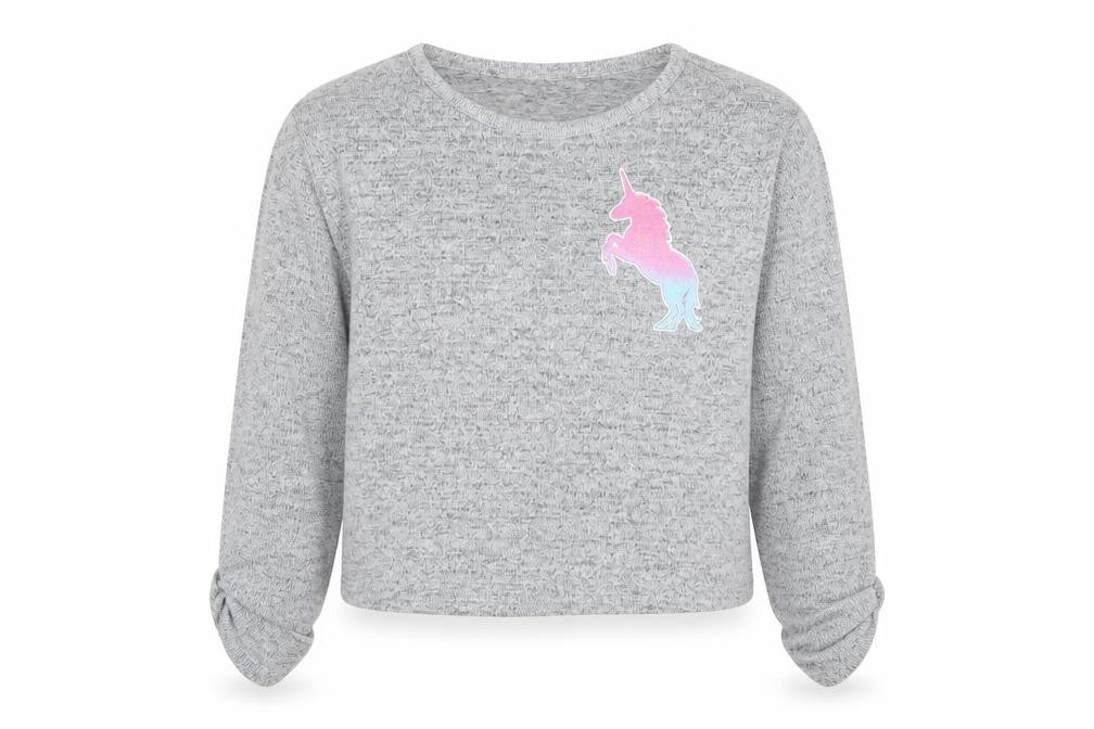 Very Girls Grey Basic T-Shirt Size 6 Years