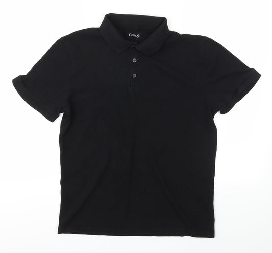 George Boys Black   Basic T-Shirt Size S