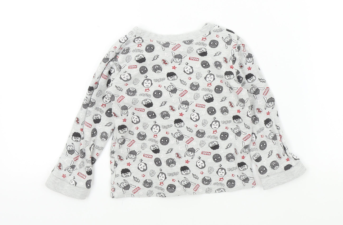 George Boys Grey Colourblock  Basic T-Shirt Size 2-3 Years  - marvel