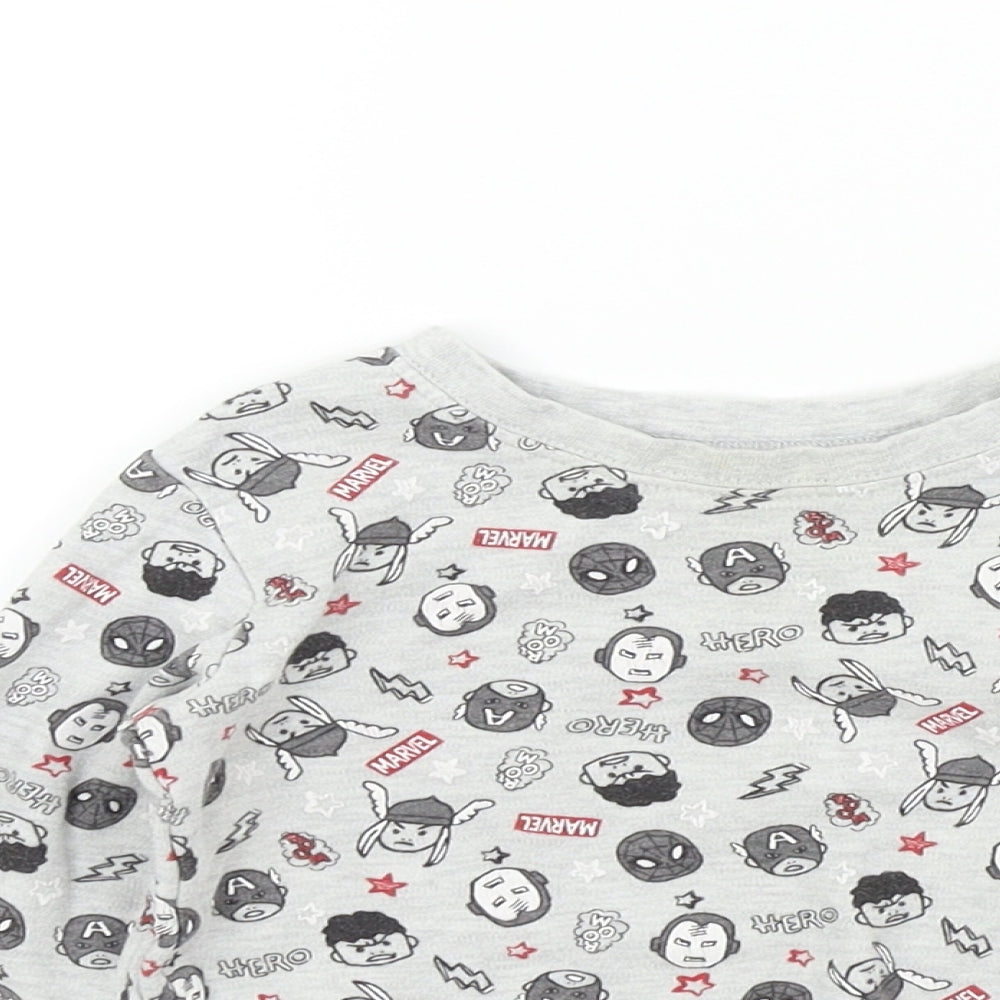 George Boys Grey Colourblock  Basic T-Shirt Size 2-3 Years  - marvel