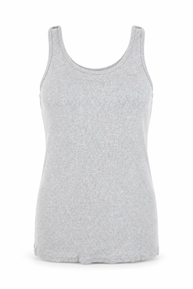 Front view of Papaya women’s grey colourblock basic t-shirt, size UK 14