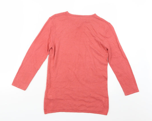 Warehouse Womens Pink  Knit Pullover Jumper Size 8