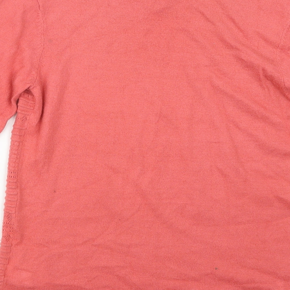 Warehouse Womens Pink  Knit Pullover Jumper Size 8