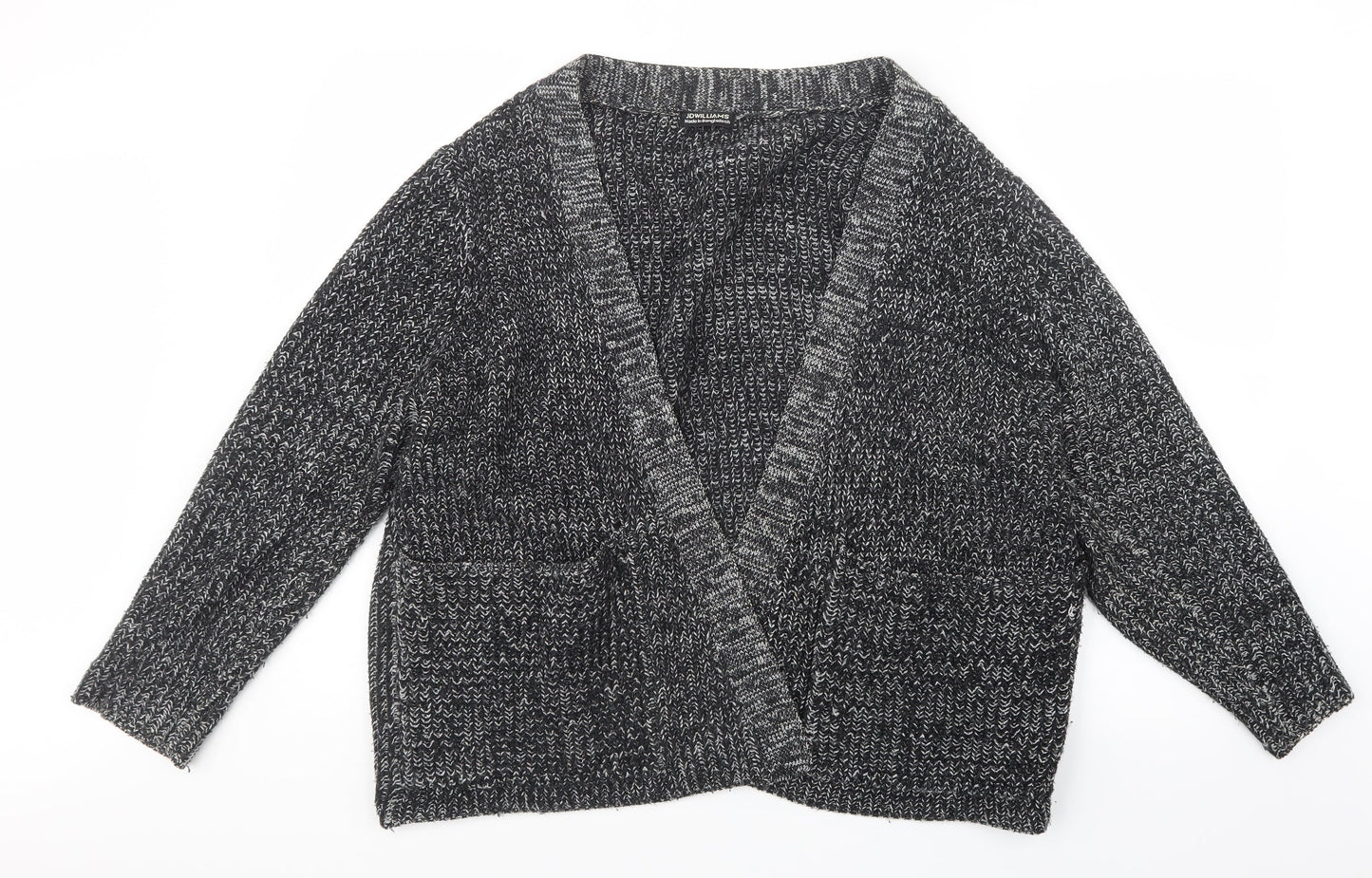 JD Williams Womens Grey  Knit Cardigan Jumper Size 12