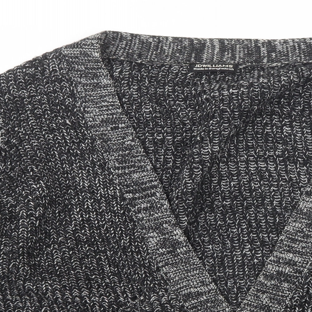 JD Williams Womens Grey  Knit Cardigan Jumper Size 12