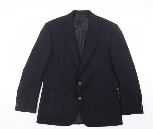 Varteks Mens Blue   Jacket Suit Jacket Size 38