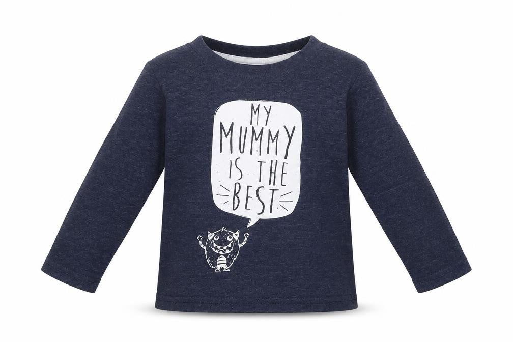 Mini Rebel Boys Blue   Basic T-Shirt Size 9-12 Months  - my mummy is the best