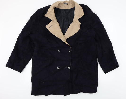 Preworn  Womens Blue   Jacket Coat Size 16