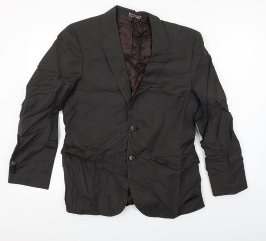 Super 100's  Womens Black   Jacket Blazer Size 38