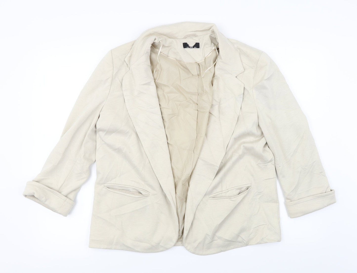 Preworn  Womens Beige   Jacket Coat Size 10