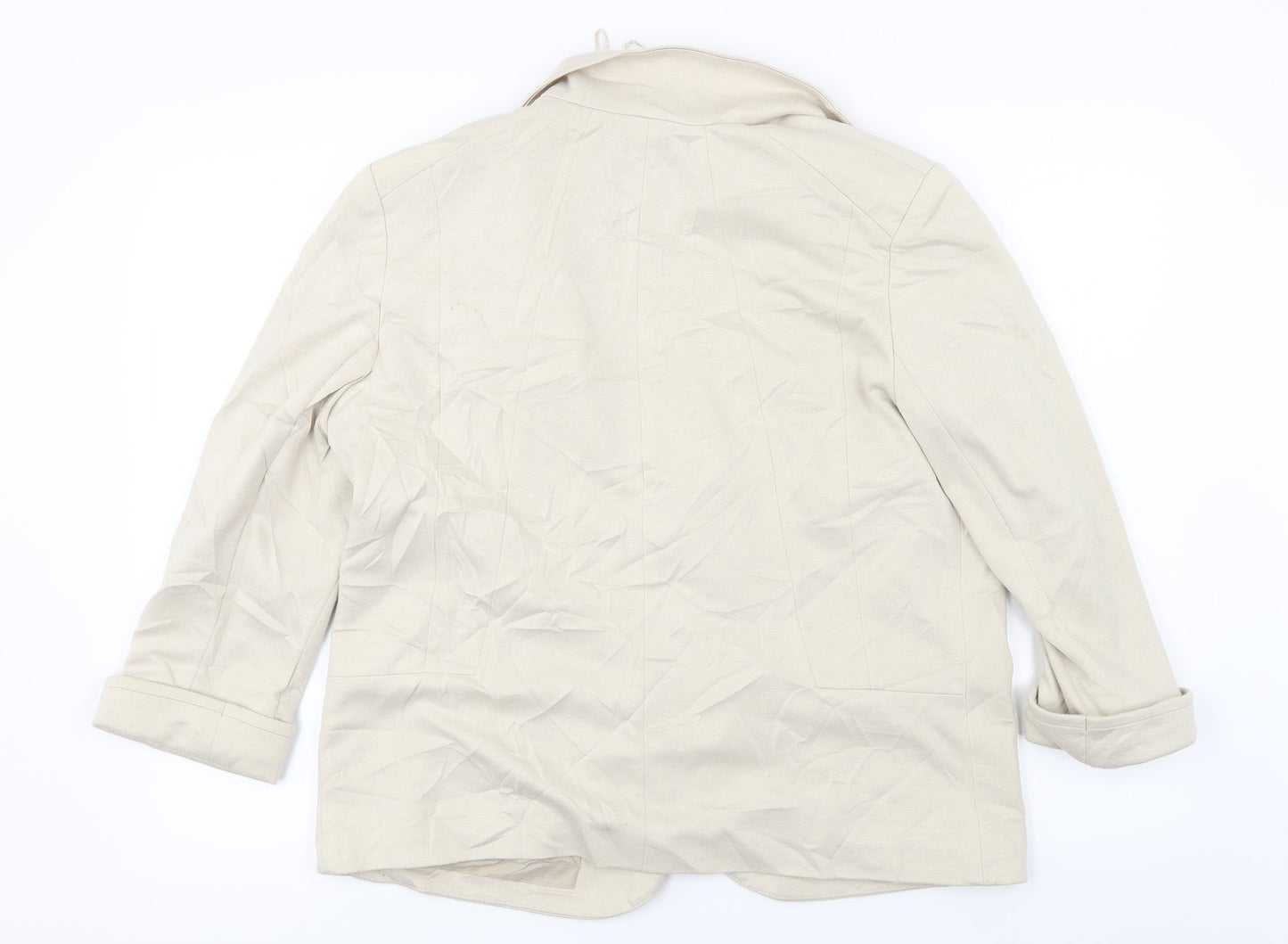 Preworn  Womens Beige   Jacket Coat Size 10