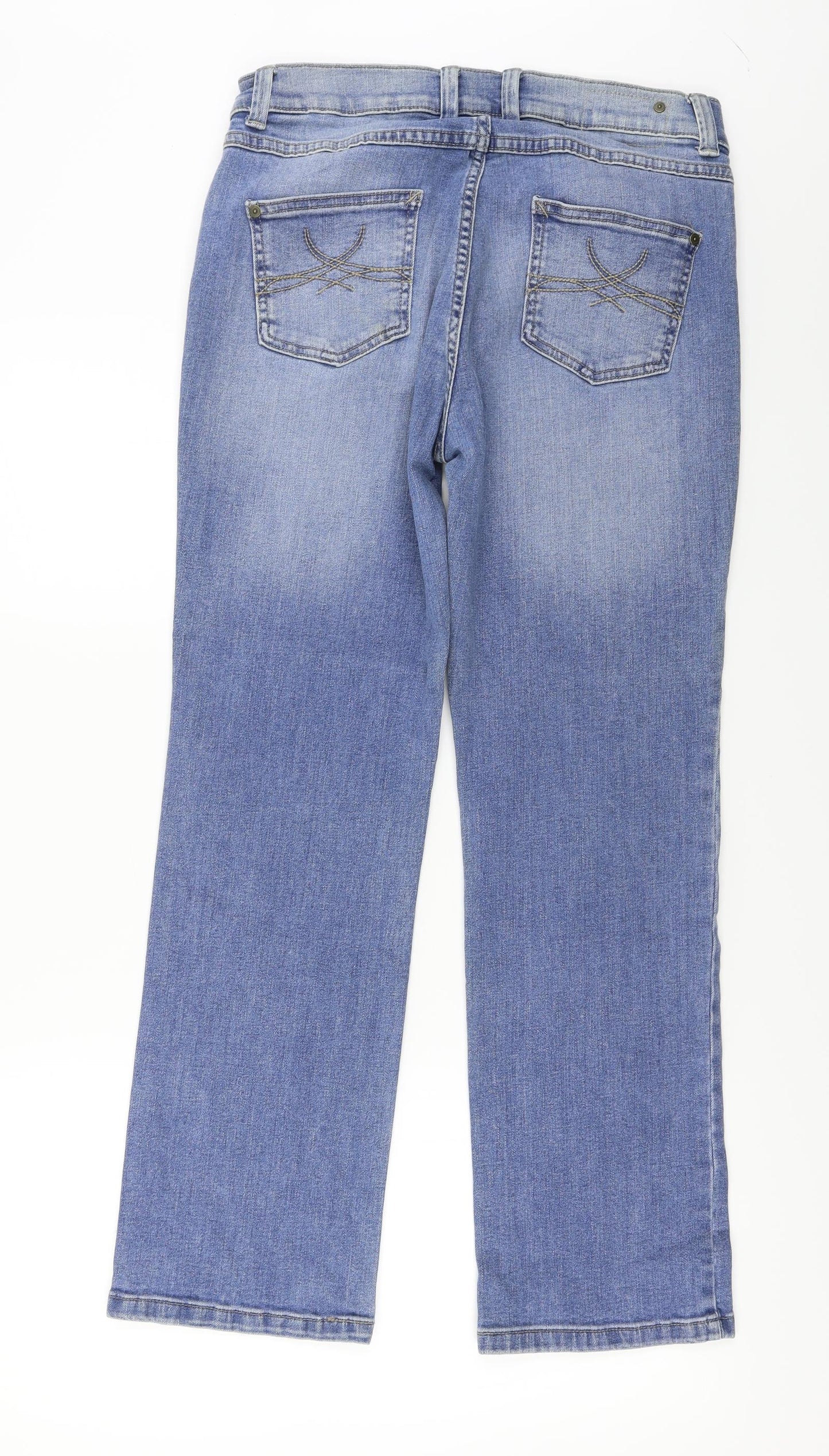 Preworn  Womens Blue   Straight Jeans Size 32 in L26 in