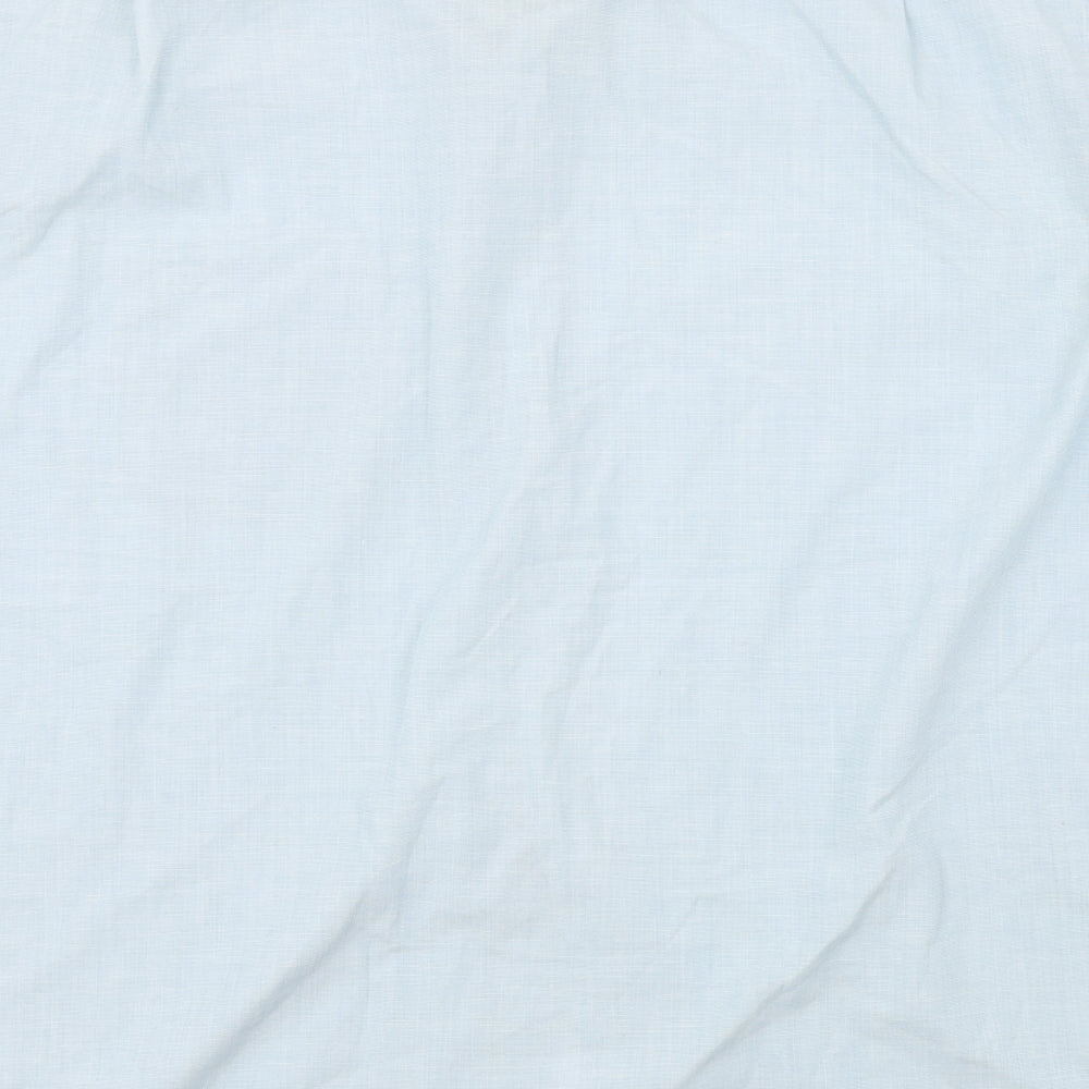 Marks and Spencer  Mens Blue    Button-Up Size 16