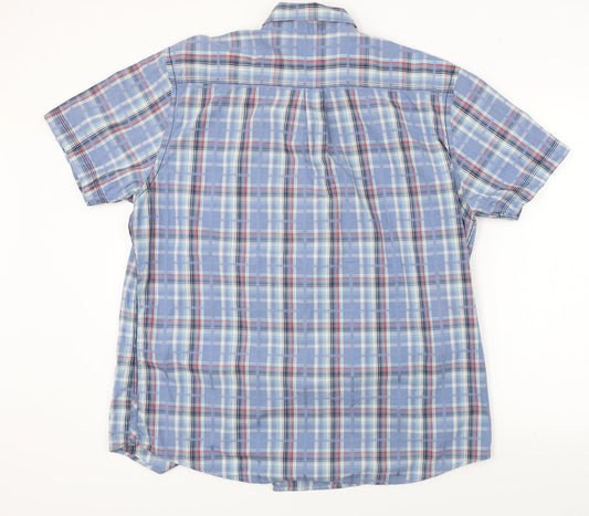 Burton  Womens Blue Check  Basic Button-Up Size XL