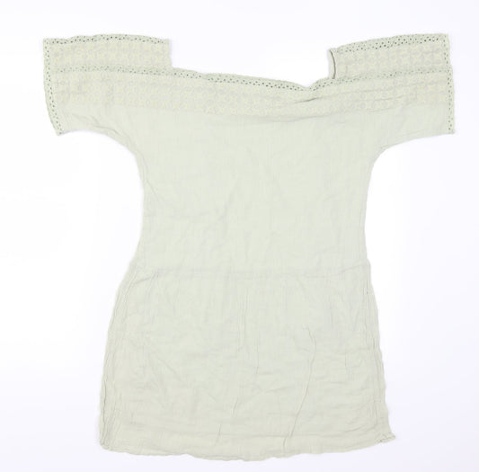 Zara Womens Green   T-Shirt Dress  Size XS