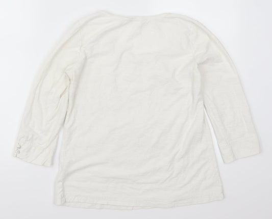 Adini Womens White   Basic T-Shirt Size XS