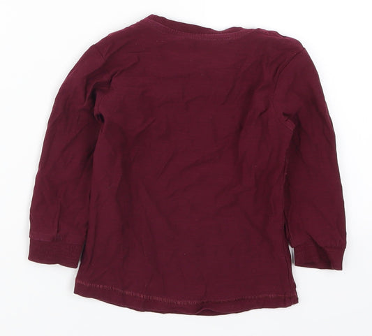 Matalan Boys Red   Basic T-Shirt Size 18-24 Months