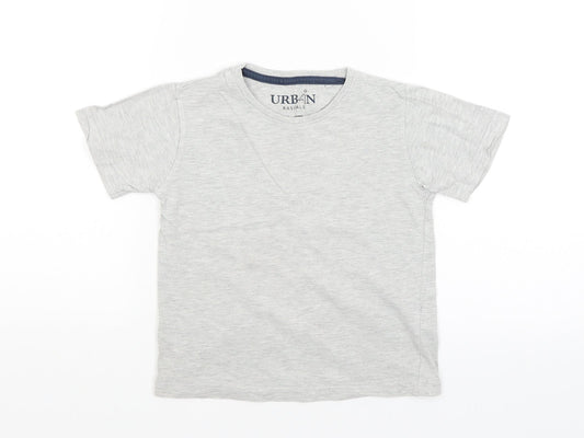 Urban Rascals Boys Grey   Basic T-Shirt Size 3-4 Years