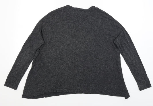River Island Womens Grey   Basic T-Shirt Size 8