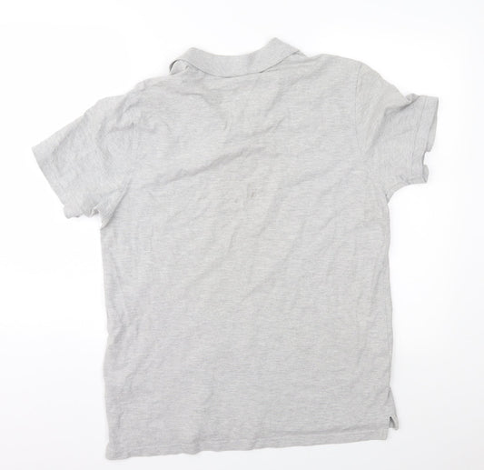 Easy Mens Grey    Polo Size L