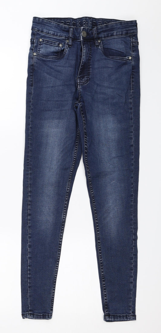 Beck & Hersey Womens Blue  Denim Skinny Jeans Size 28 in L28 in