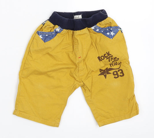 Pudding Boys Yellow   Bermuda Shorts Size 6 Years