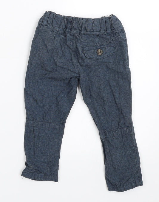 Mini Club Boys Blue   Capri Trousers Size 12-18 Months