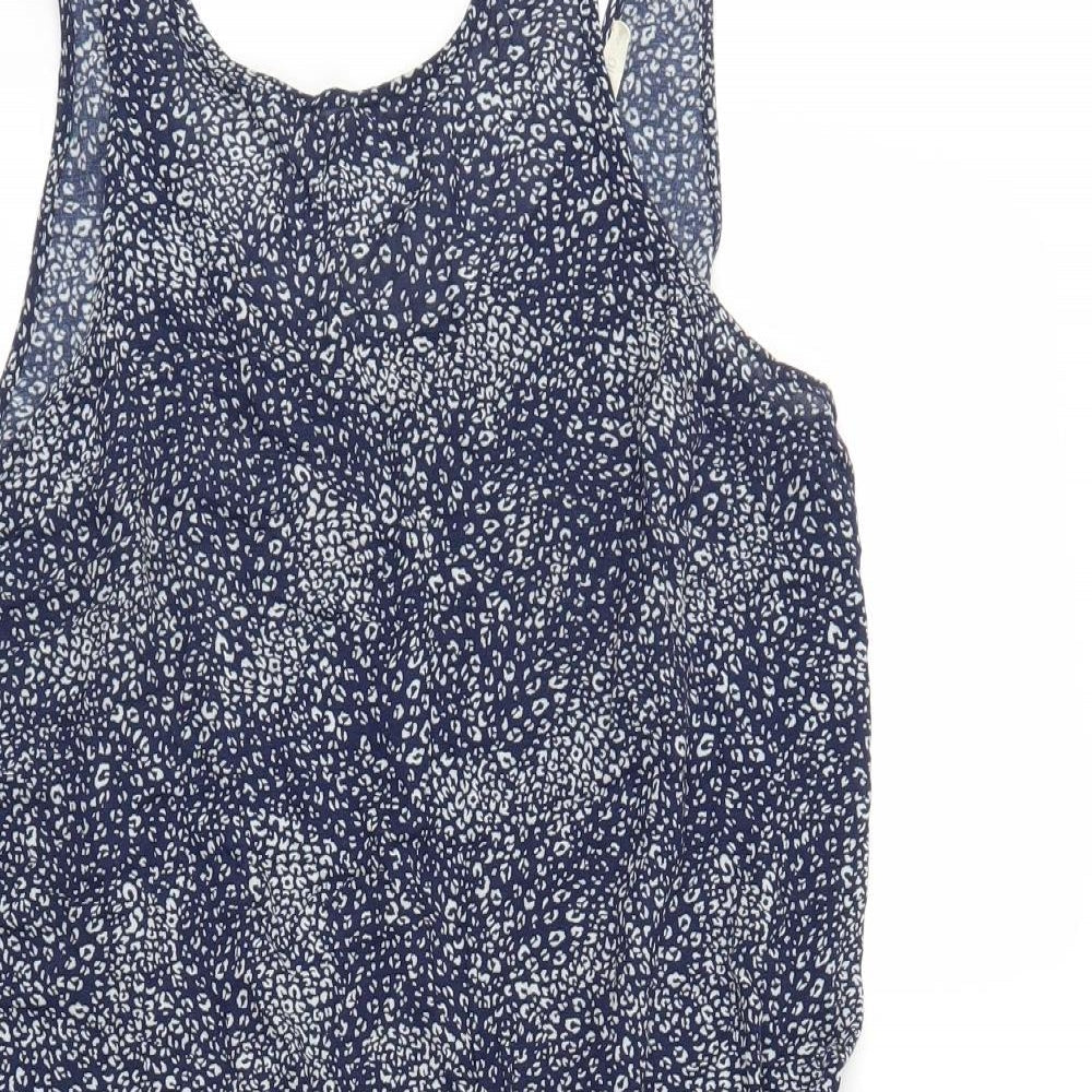 Oysho Womens Blue Floral  A-Line  Size L