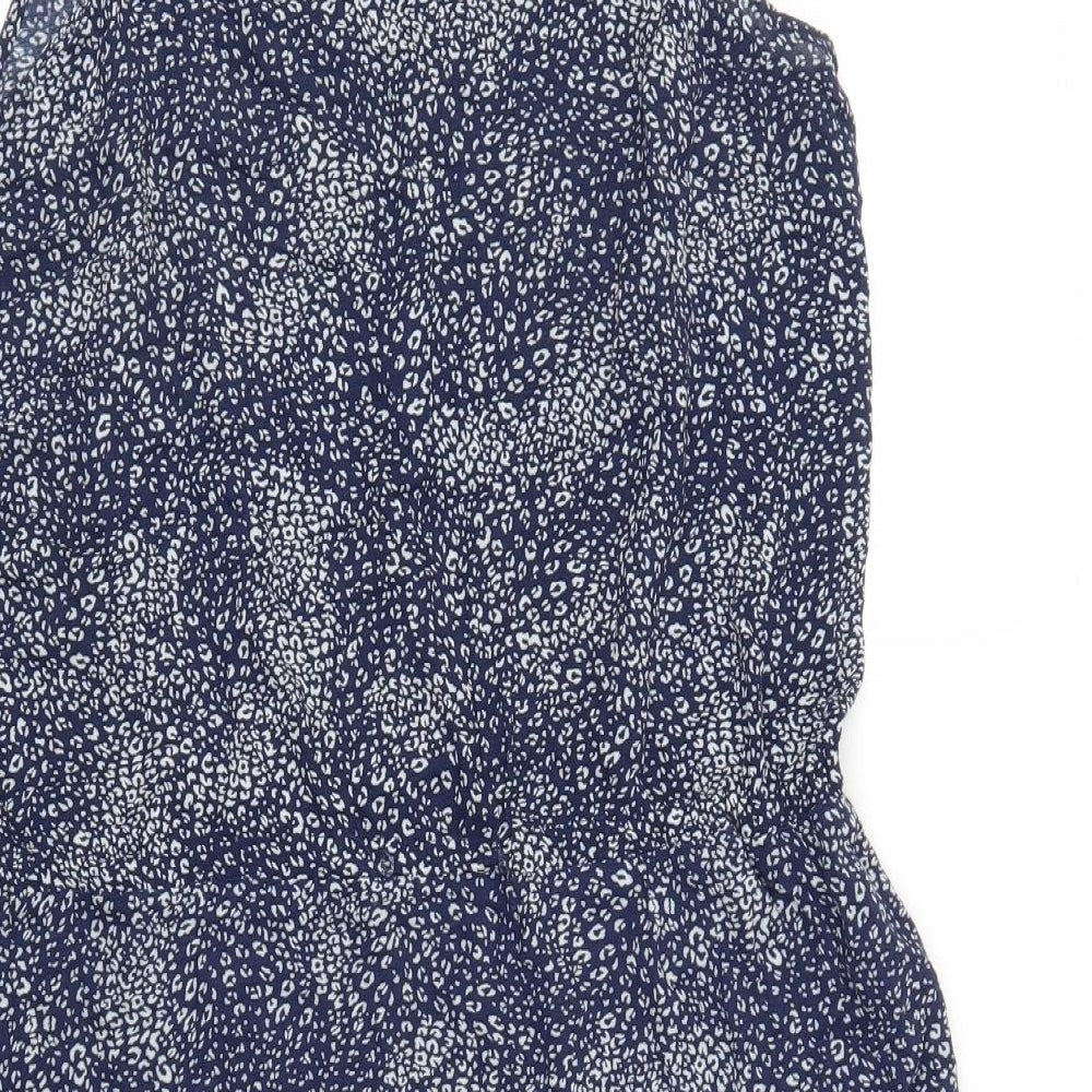 Oysho Womens Blue Floral  A-Line  Size L