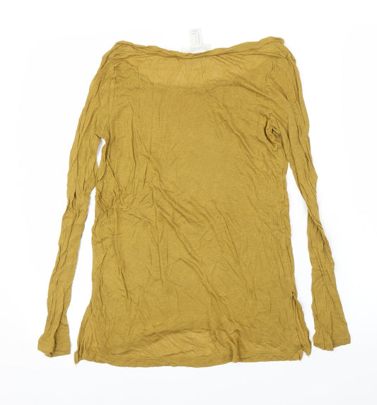 FOREVER 21 Womens Yellow   Basic T-Shirt Size S
