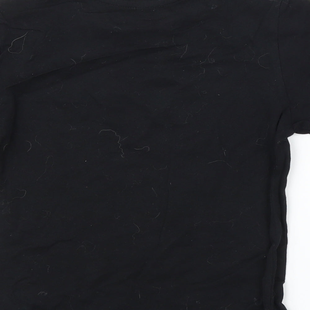 Pep&Co Boys Black   Basic T-Shirt Size 6 Years