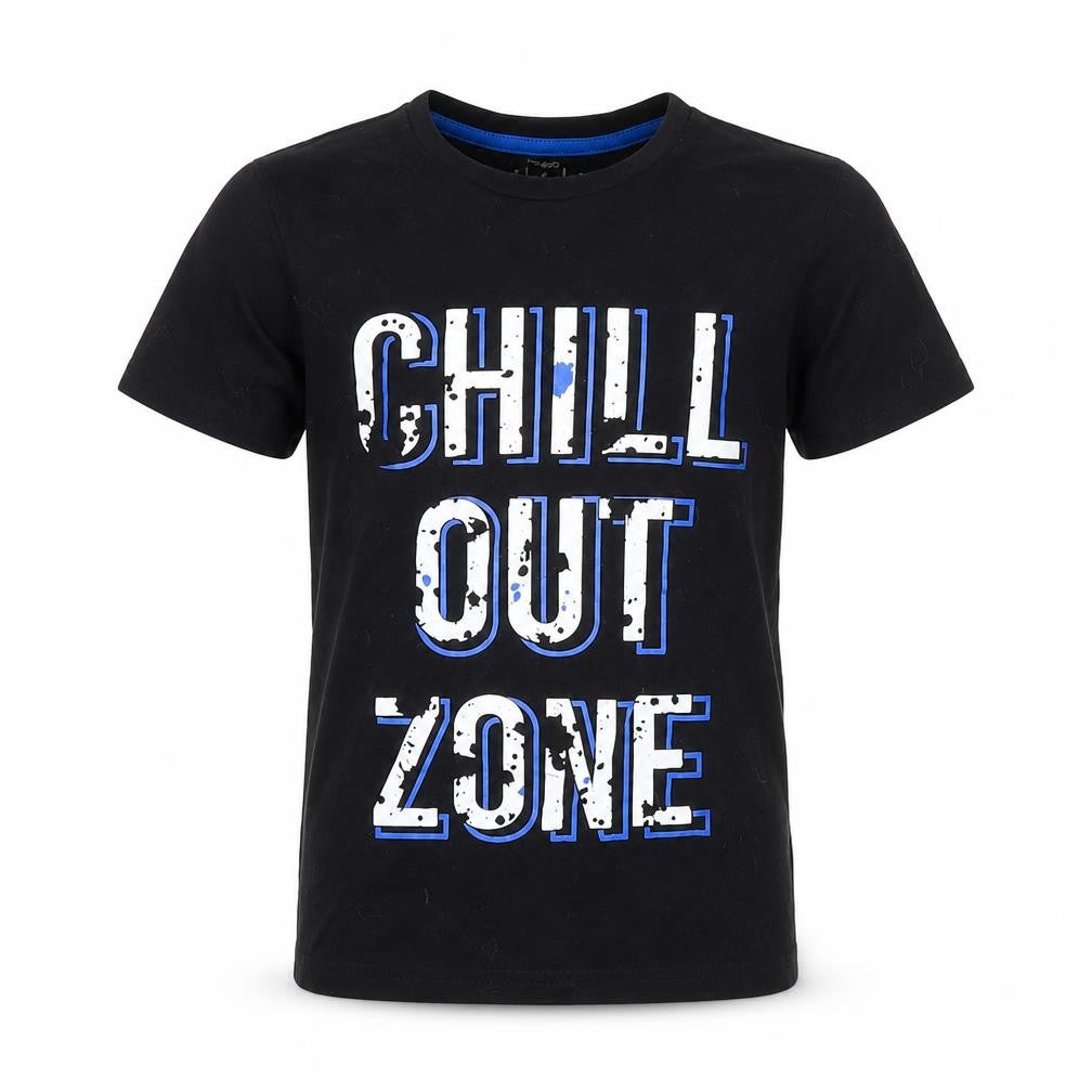 Pep&Co Boys Black   Basic T-Shirt Size 6-7 Years