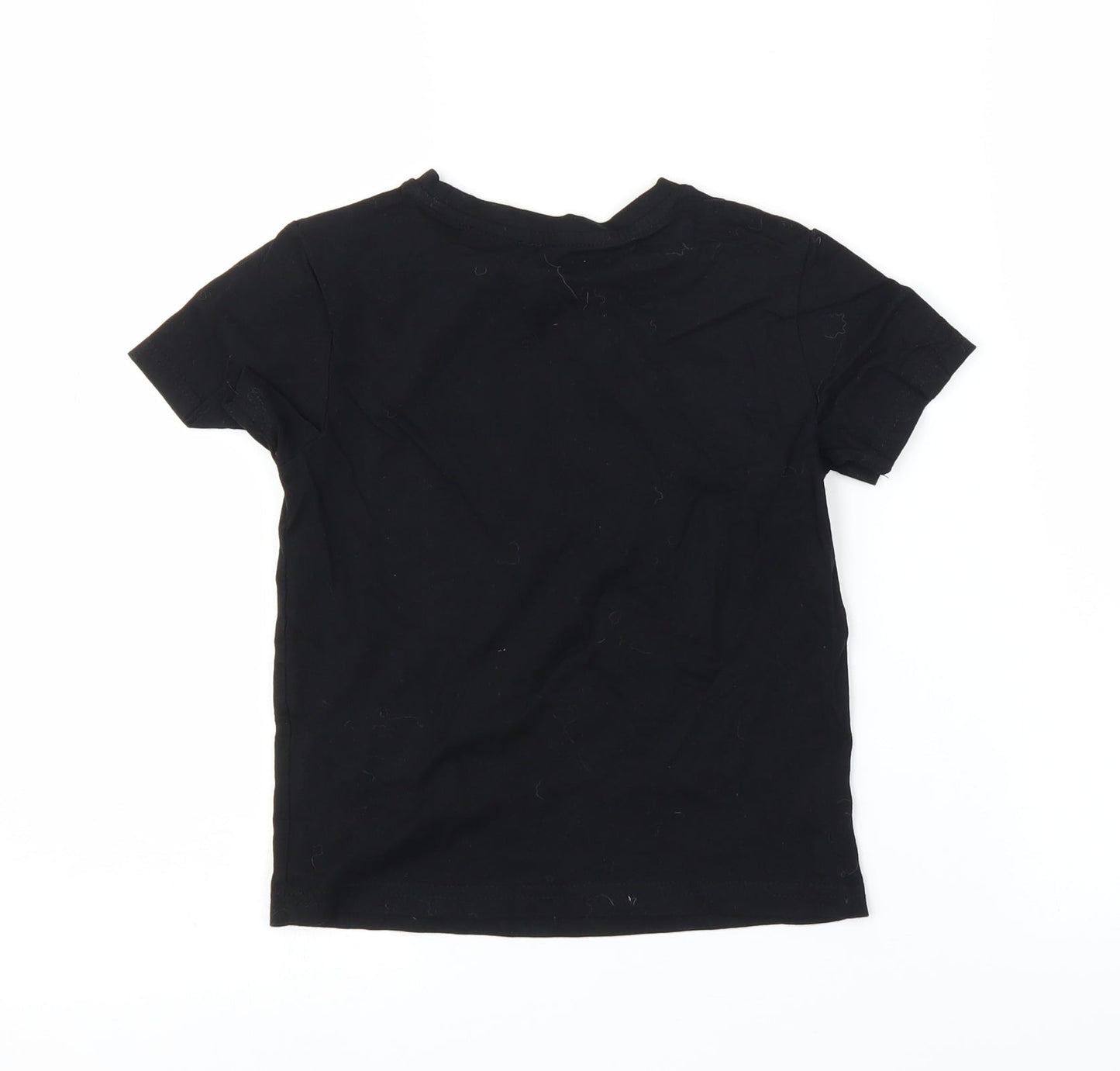 Pep&Co Boys Black   Basic T-Shirt Size 6-7 Years
