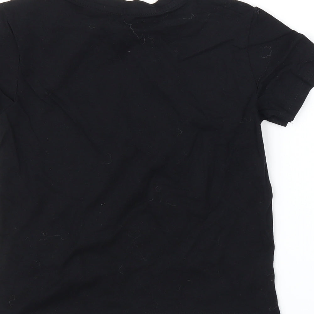 Pep&Co Boys Black   Basic T-Shirt Size 6-7 Years