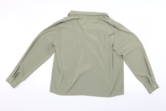 St Micahel Womens Green   Basic Blouse Size 14