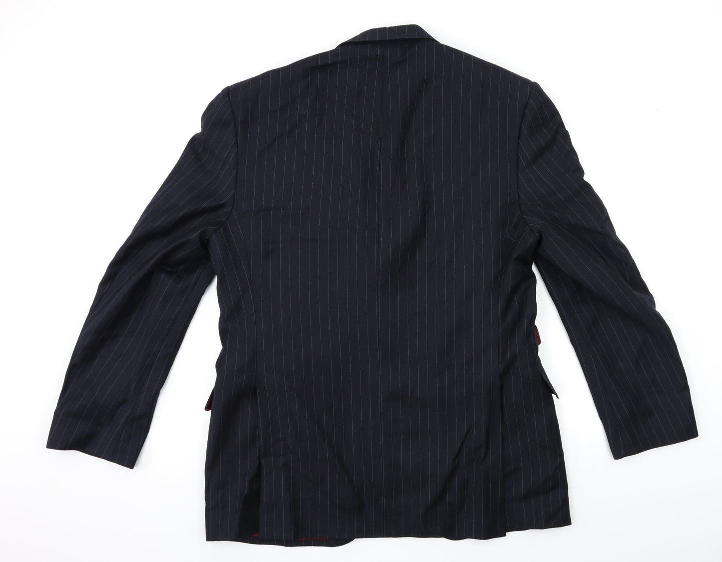 Marks and Spencer Mens Blue Striped  Jacket Suit Jacket Size 40