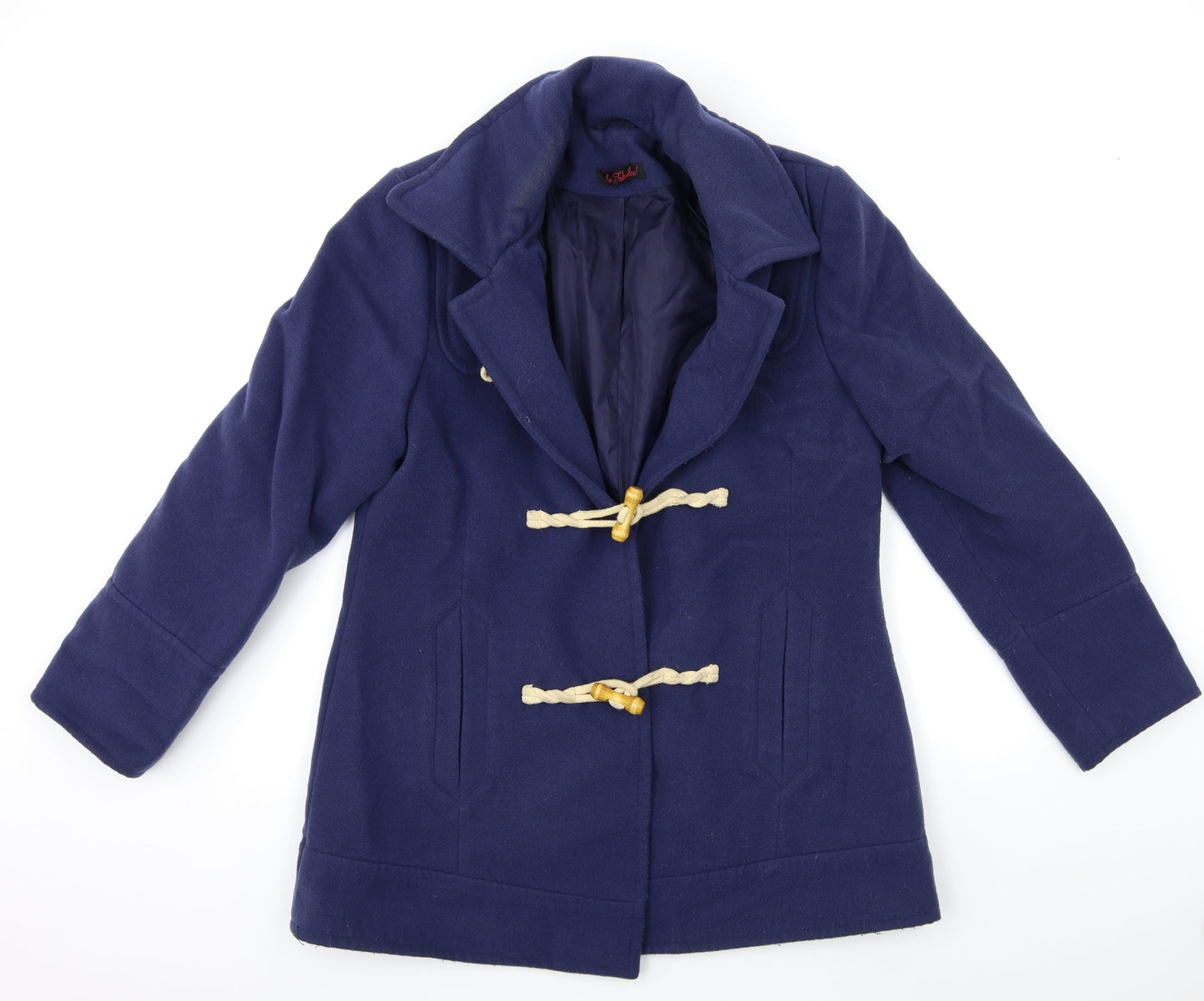 So Fabulous Womens Blue   Overcoat Coat Size 14