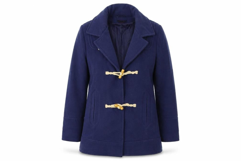 So Fabulous Womens Blue   Overcoat Coat Size 14