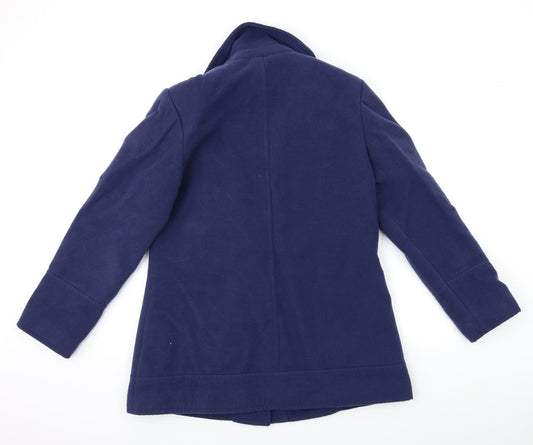 So Fabulous Womens Blue   Overcoat Coat Size 14
